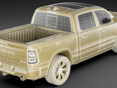 RAM 1500 2025 Tungsten 3D Model