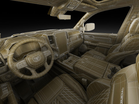 RAM 1500 2025 Tungsten 3D Model