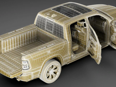 RAM 1500 2025 Tungsten 3D Model