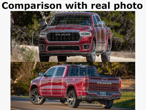 RAM 1500 2025 Tungsten 3D Model