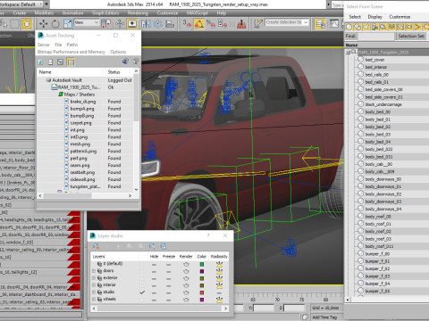 RAM 1500 2025 Tungsten 3D Model