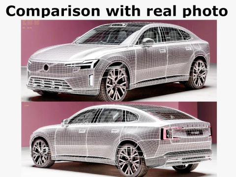 Volvo ES90 2026 3D Model