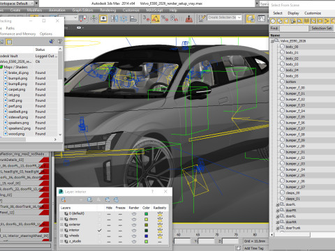 Volvo ES90 2026 Modelo 3D