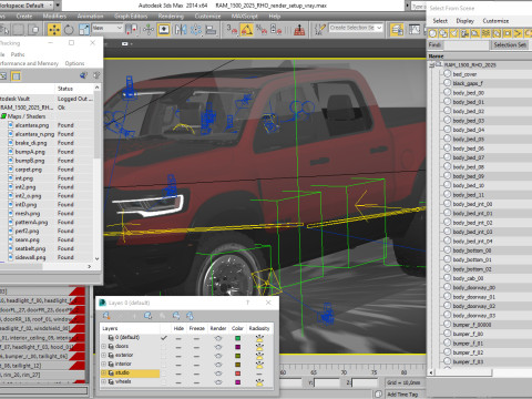 RAM 1500 RHO 2025 3D 模型