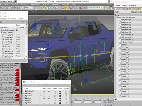Electric Pick-up Silverado EV 2025 RST 3D Model