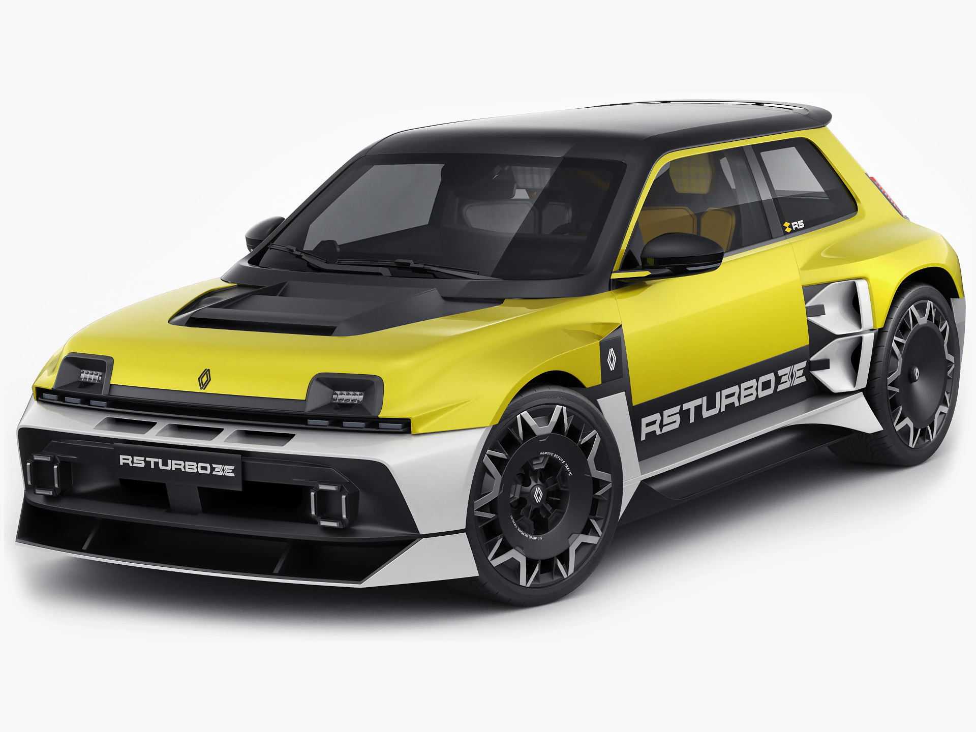 Renault 5 Turbo 3E 2027 Modello 3D .c4d .max .obj .3ds .fbx .stl .blend