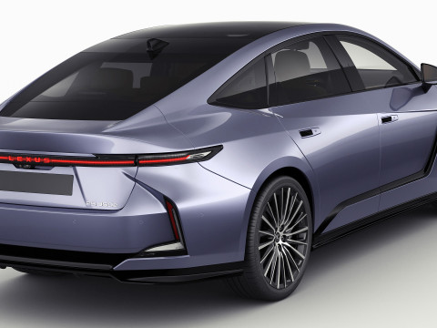Lexus ES 2026 hybrid and electric Modello 3D