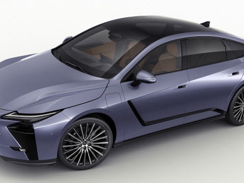 Lexus ES 2026 hybrid and electric Modello 3D