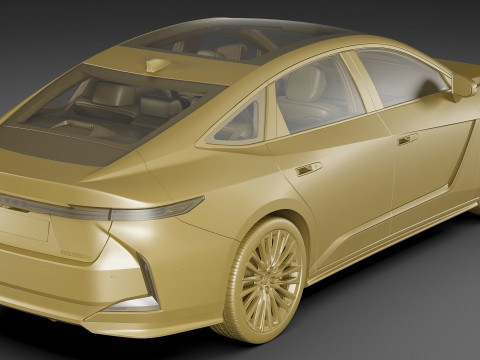 Lexus ES 2026 hybrid and electric Modello 3D