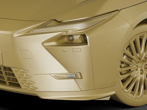 Lexus ES 2026 hybrid and electric Modello 3D