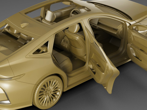 Lexus ES 2026 hybrid and electric Modello 3D