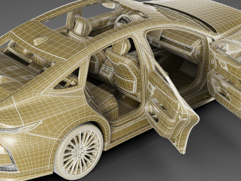 Lexus ES 2026 hybrid and electric Modello 3D
