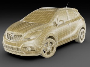 opel vauxhall mokka 3D-Modell