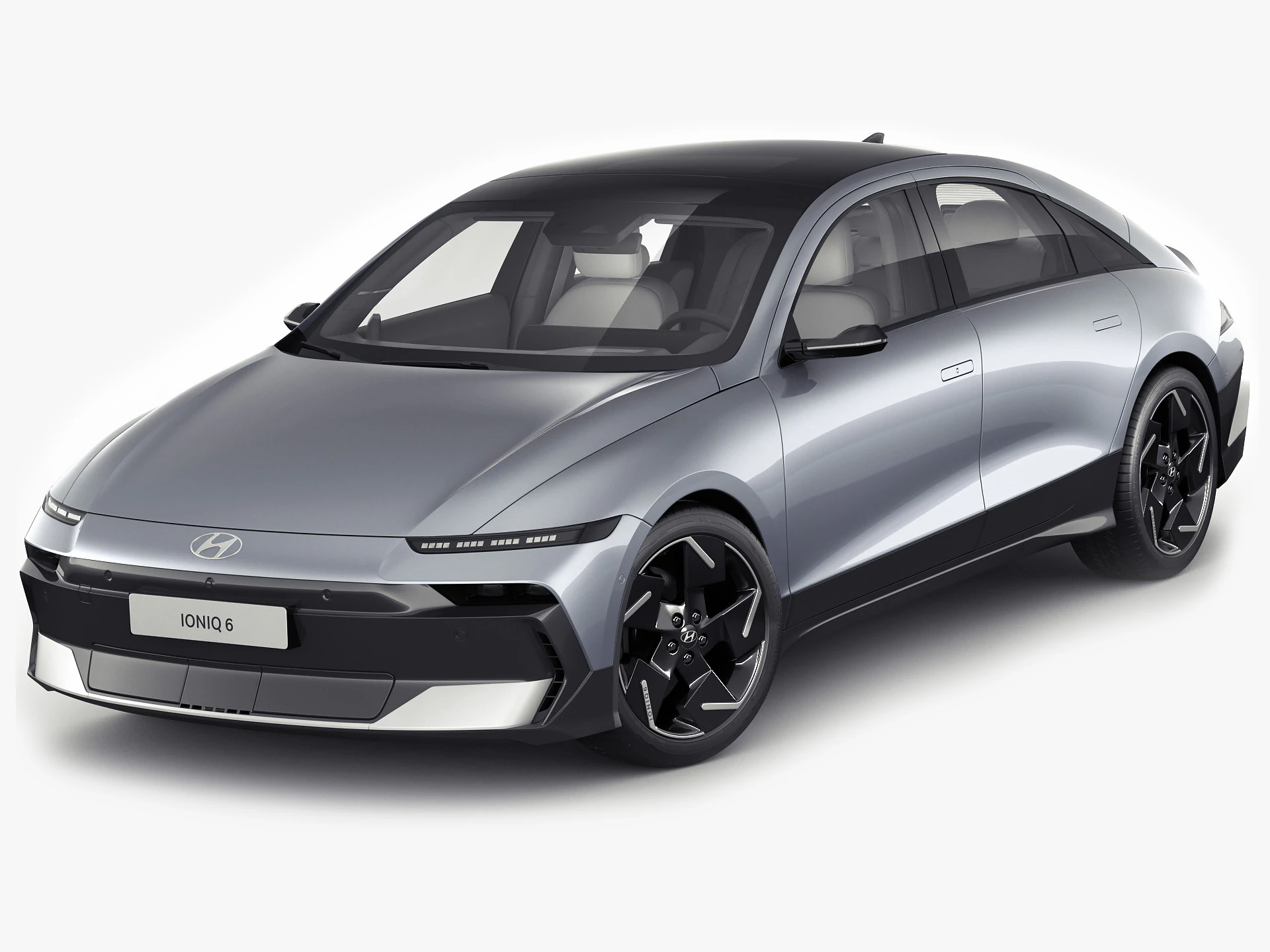 Hyundai Ioniq 6 2026 3D Model .c4d .max .obj .3ds .fbx .stl .blend 