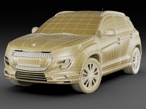 peugeot 4008 Modèle 3D