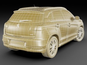 peugeot 4008 Modèle 3D