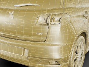 peugeot 4008 Modèle 3D