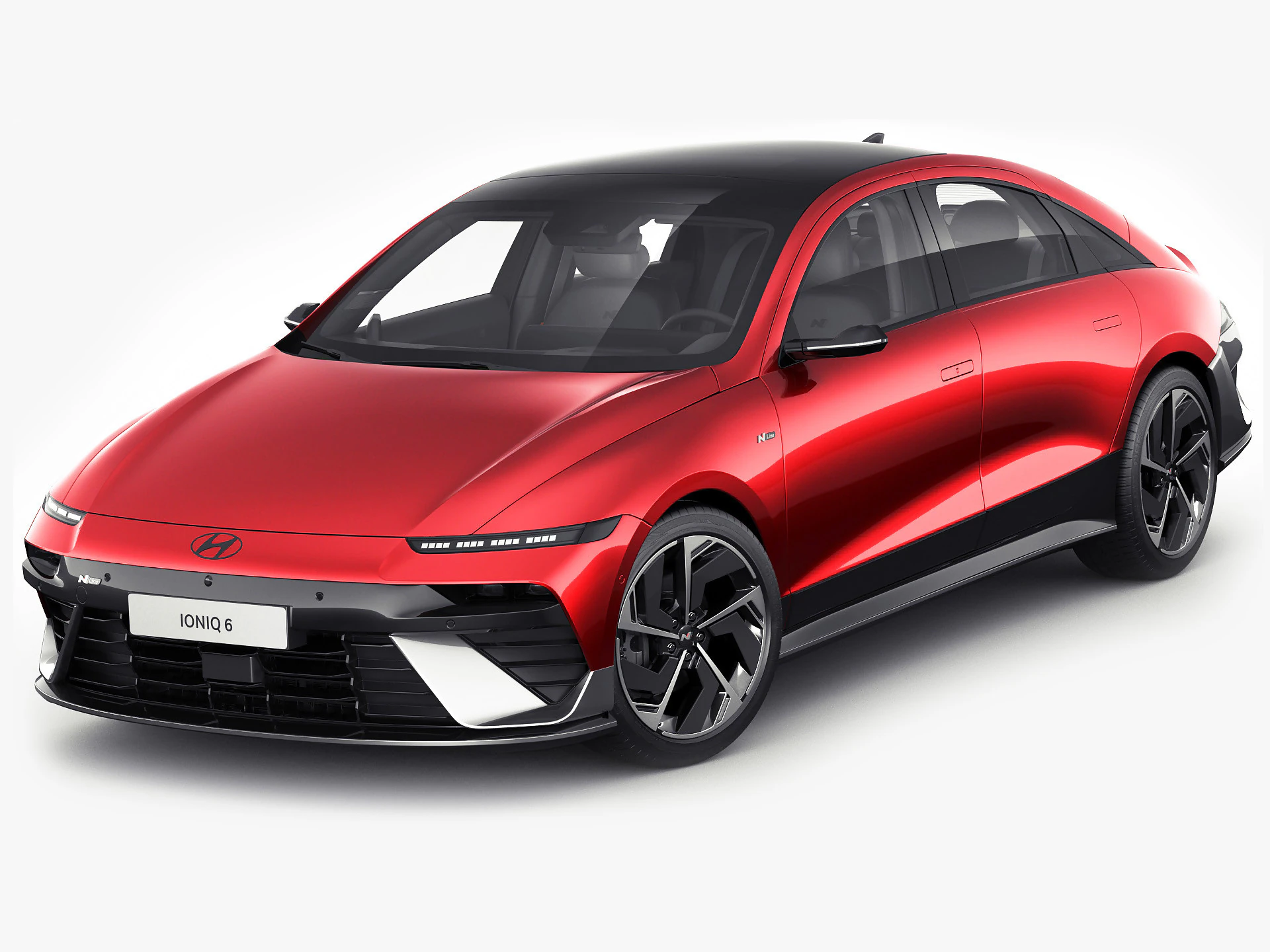 3D Hyundai Ioniq 6 N-line 2026 3D Model .c4d .max .obj .3ds .fbx .stl .blend 