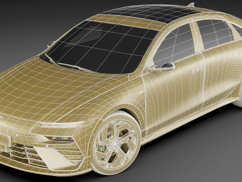 3D Hyundai Ioniq 6 N-line 2026 3D Model