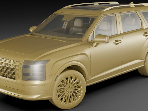 Hyundai Palisade 2026 3D Model