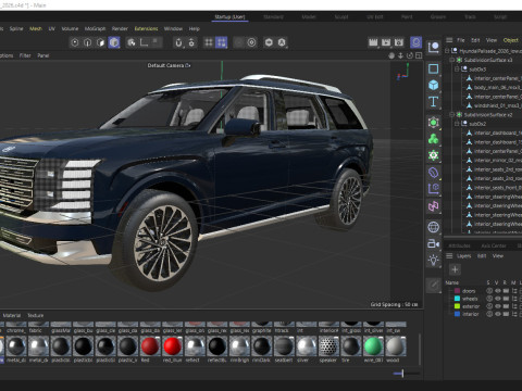 Hyundai Palisade 2026 3D Model