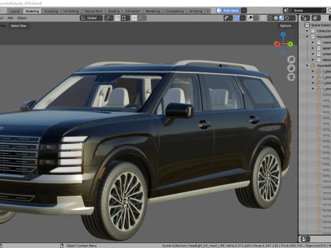 Hyundai Palisade 2026 3D Model