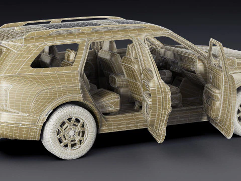 Hyundai Palisade XRT-Pro 2026 3D Model