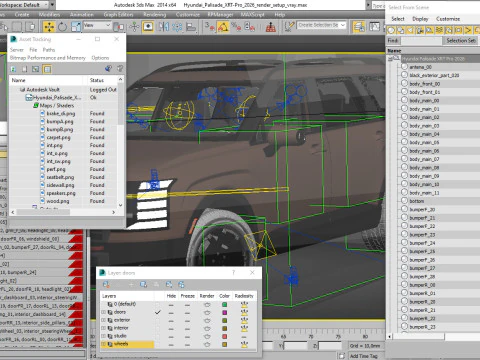 Hyundai Palisade XRT-Pro 2026 3D Model