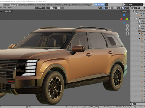 Hyundai Palisade XRT-Pro 2026 3D 模型
