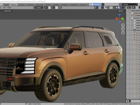 Hyundai Palisade XRT-Pro 2026 3D Model
