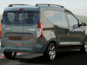 dacia dokker and dokker van 3D मॉडल