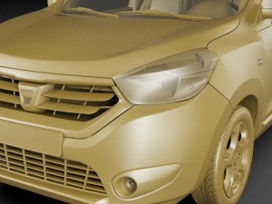 dacia dokker and dokker van 3D मॉडल