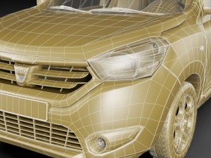 dacia dokker and dokker van 3D मॉडल