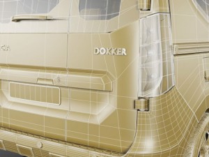 dacia dokker and dokker van 3D मॉडल