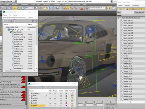 Singer 911 DLS Turbo Road Modèle 3D