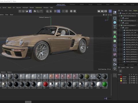 Singer 911 DLS Turbo Road Modèle 3D