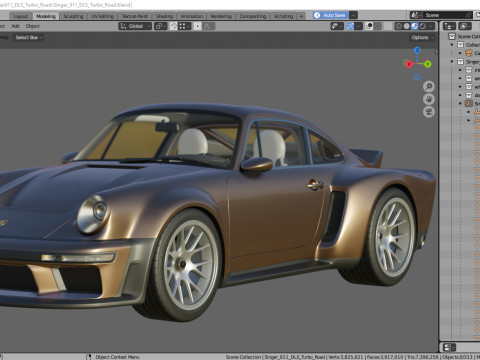 Singer 911 DLS Turbo Road Modèle 3D