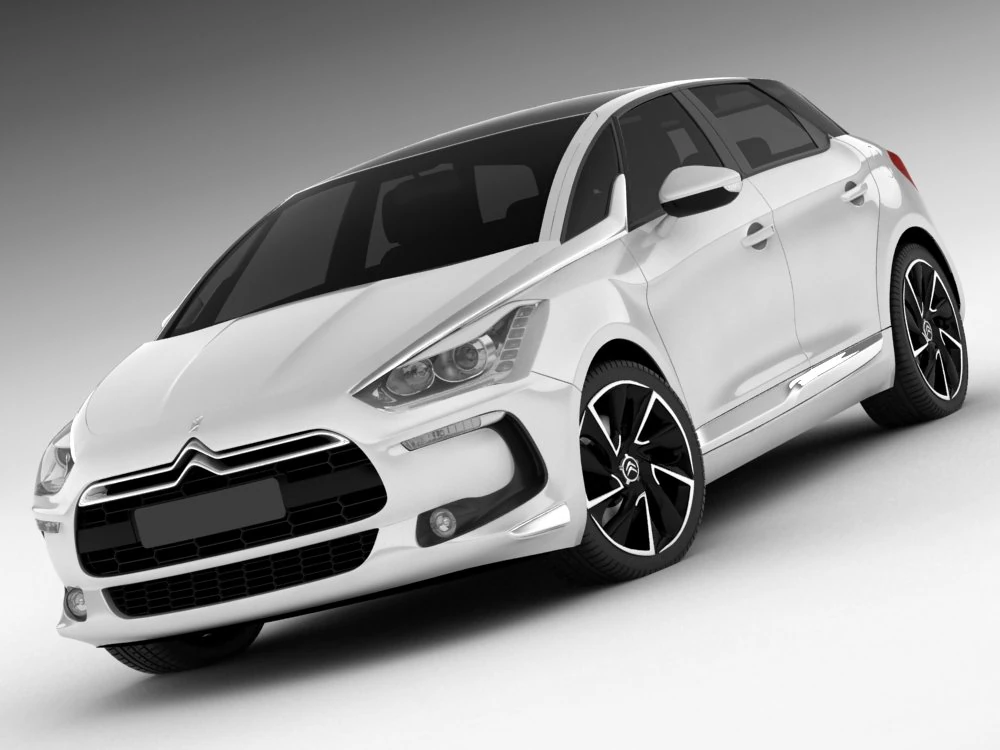 citroen ds5 3D Model .c4d .max .obj .3ds .fbx .stl .blend 