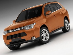 mitsubishi outlander 2013 3D Model
