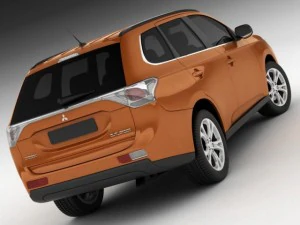 mitsubishi outlander 2013 3D Model