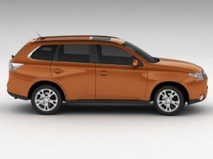 mitsubishi outlander 2013 3D-Modell