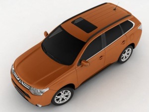 mitsubishi outlander 2013 3D-Modell