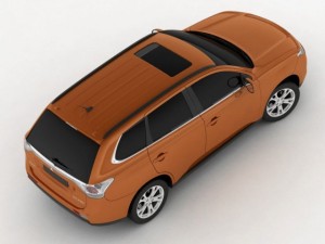 mitsubishi outlander 2013 3D-Modell
