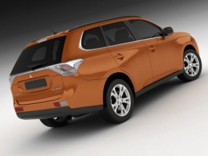 mitsubishi outlander 2013 3D-Modell