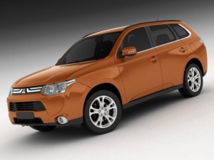 mitsubishi outlander 2013 3D-Modell