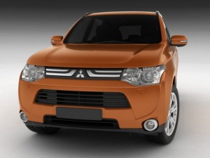 mitsubishi outlander 2013 3D-Modell