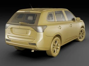 mitsubishi outlander 2013 3D Model