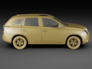mitsubishi outlander 2013 3D-Modell