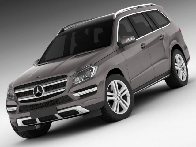 mercedes gl 2013 3D Model .c4d .max .obj .3ds .fbx .stl .blend