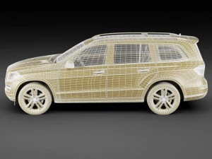 mercedes gl 2013 3D Model